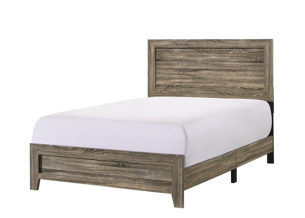 Millie Gray or Brown Cherry Panel Bed