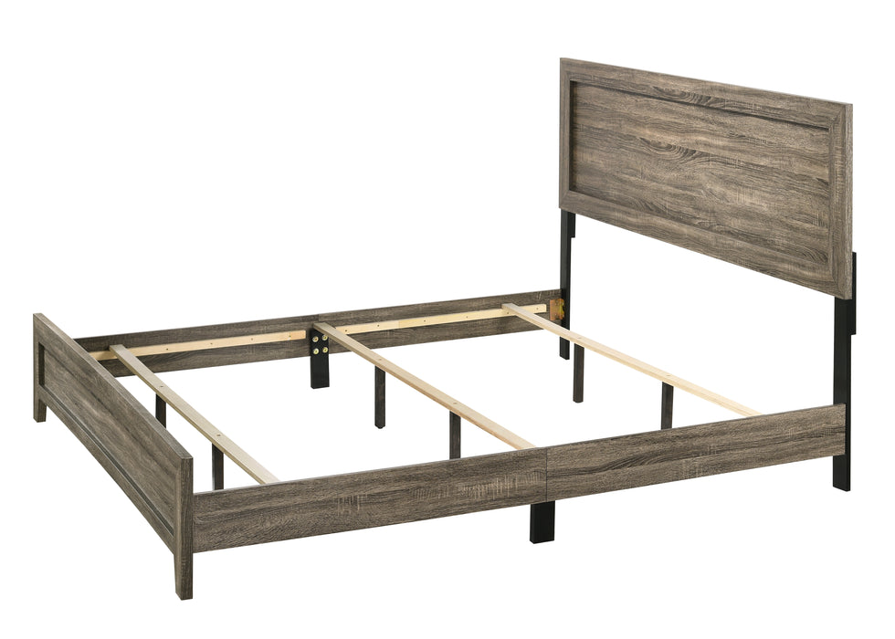 Millie Gray or Brown Cherry Panel Bed