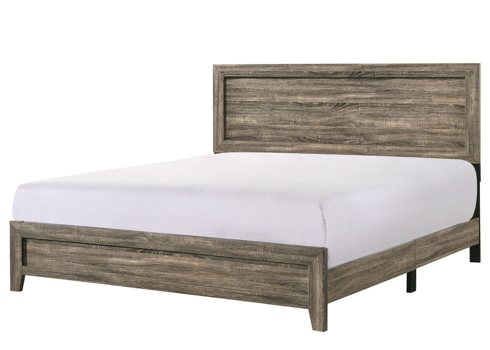 Millie Gray or Brown Cherry Panel Bed