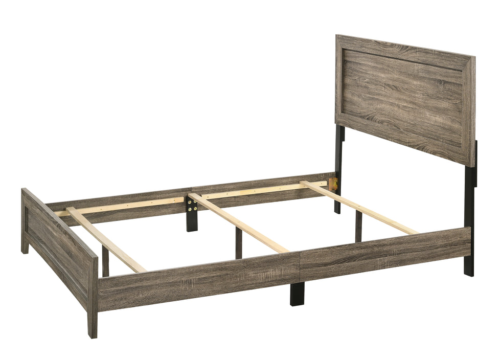 Millie Gray or Brown Cherry Panel Bed