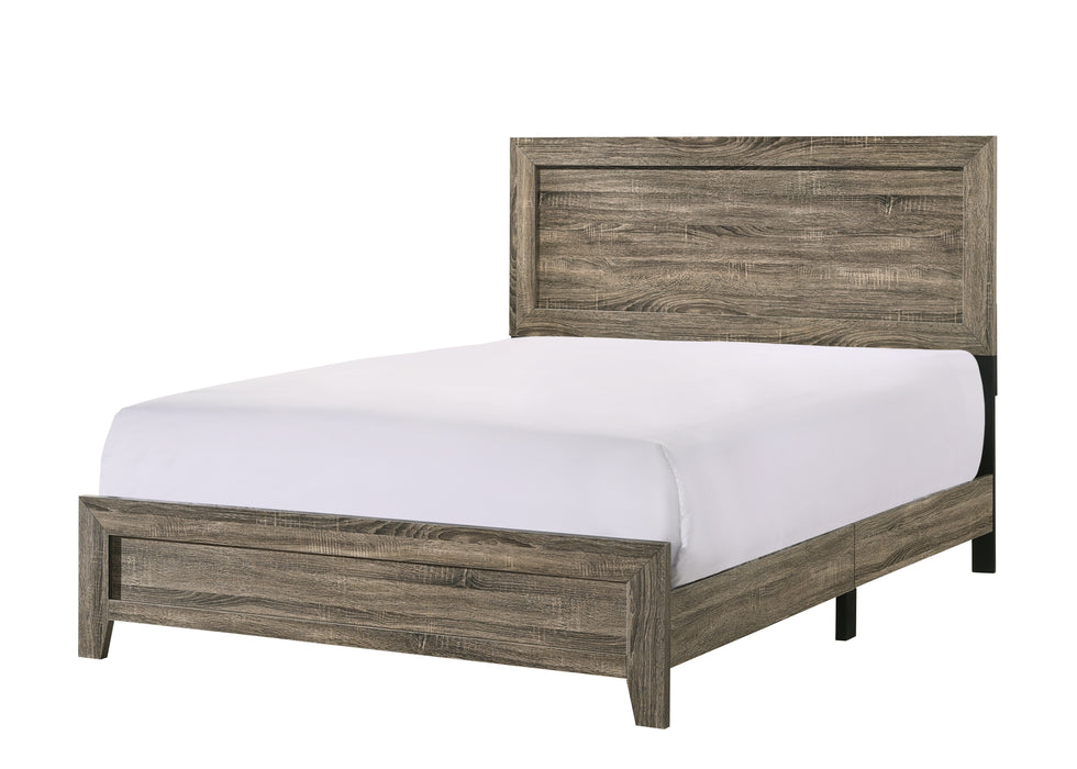 Millie Gray or Brown Cherry Panel Bed