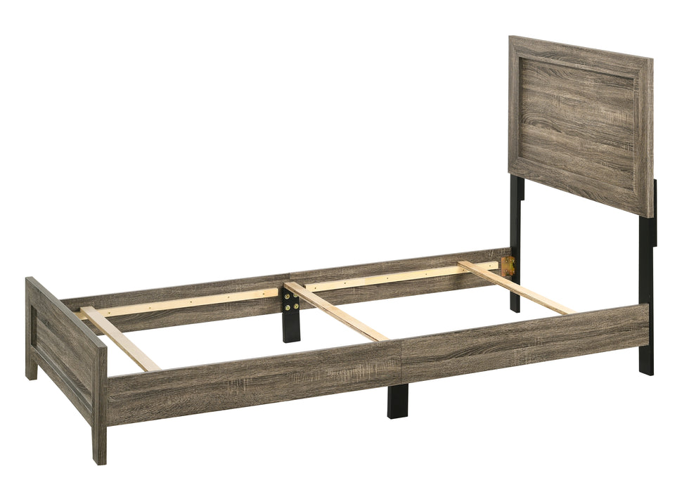 Millie Gray or Brown Cherry Panel Bed