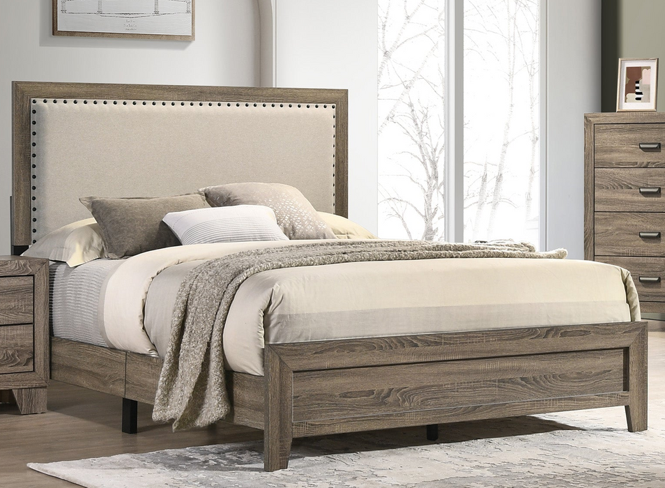 Millie Upholstered Panel Bed - One Box