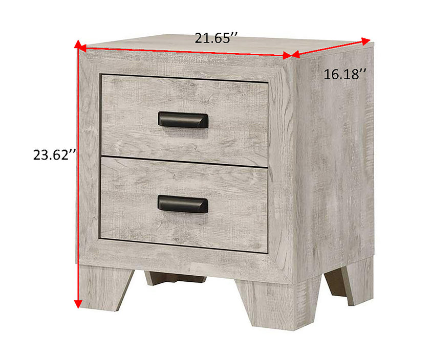 Millie Gray or Brown Cherry Finish Nightstand
