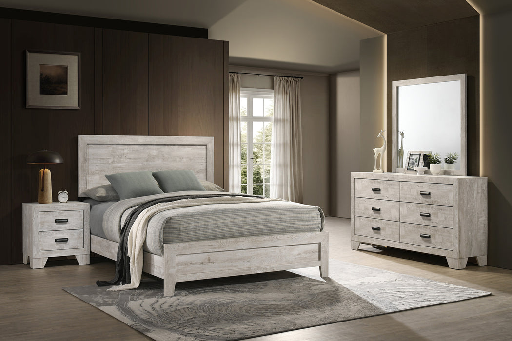 Millie Double Dresser in Gray, Brown Cherry or Whitewash Finish