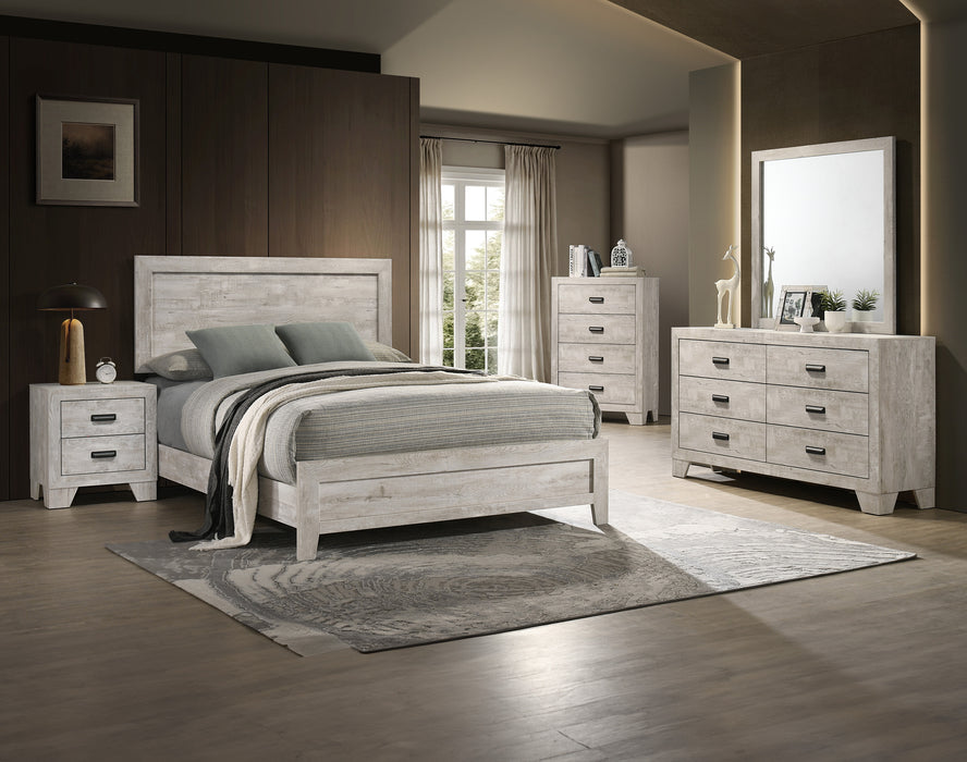 Millie 4 Drawer Chest in Gray, Cherry Brown or Whitewash Finish
