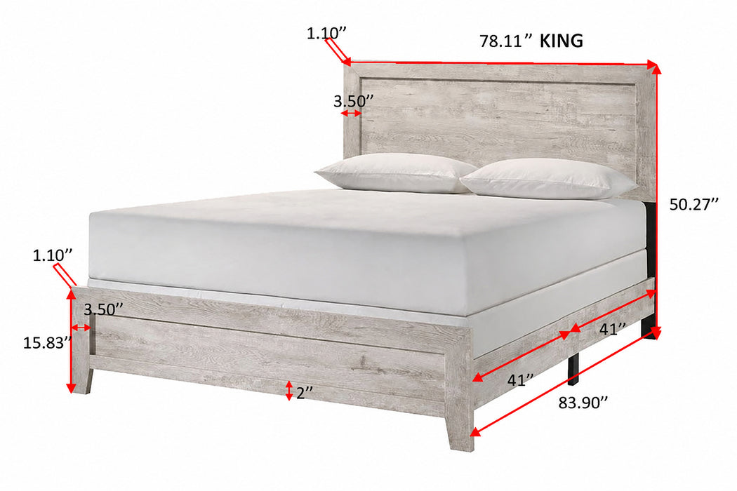 Millie Bed In One Box-White
