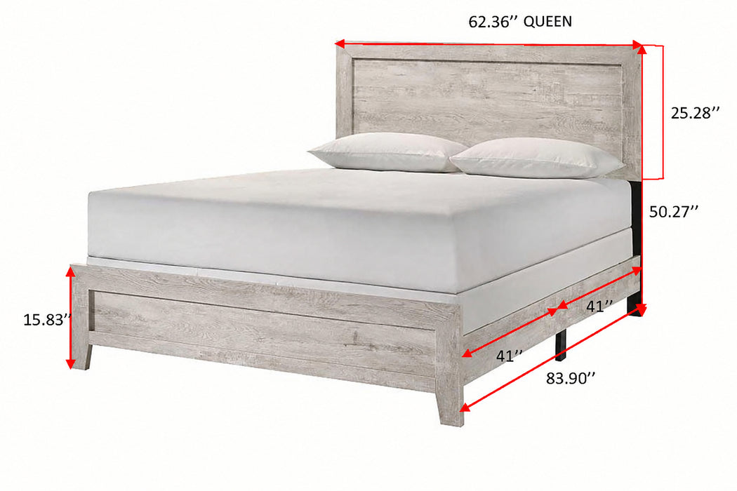 Millie Bed In One Box-White