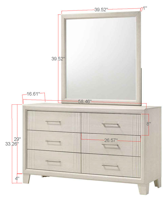 Charlie - Dresser & Mirror - Charcoal