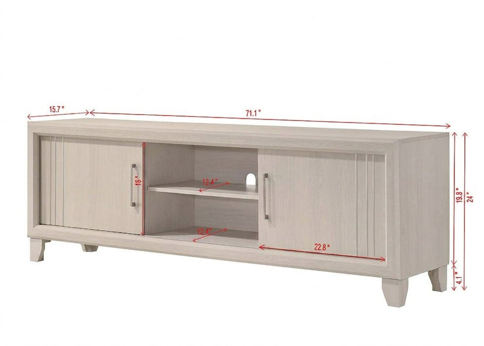 Charlie - TV Stand - White