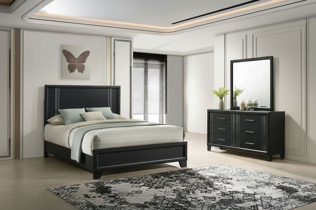 Charlie Bedroom Sets in Charcoal or Antique White