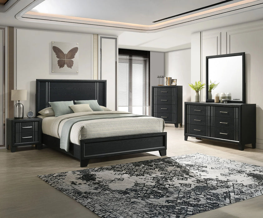 Charlie Bedroom Sets in Charcoal or Antique White