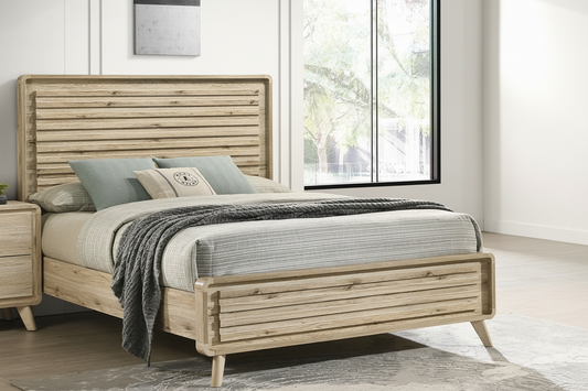 Dawson - Queen Bed - Light Brown