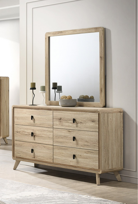 Dawson - Dresser And Mirror - Light Brown