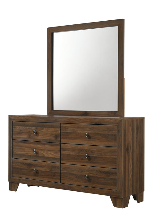 Millie Double Dresser in Gray, Brown Cherry or Whitewash Finish