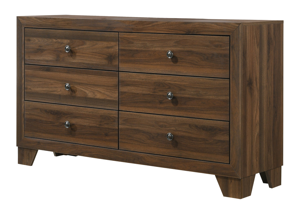 Millie Double Dresser in Gray, Brown Cherry or Whitewash Finish