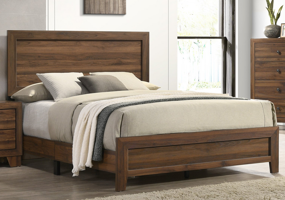 Millie Gray or Brown Cherry Panel Bed