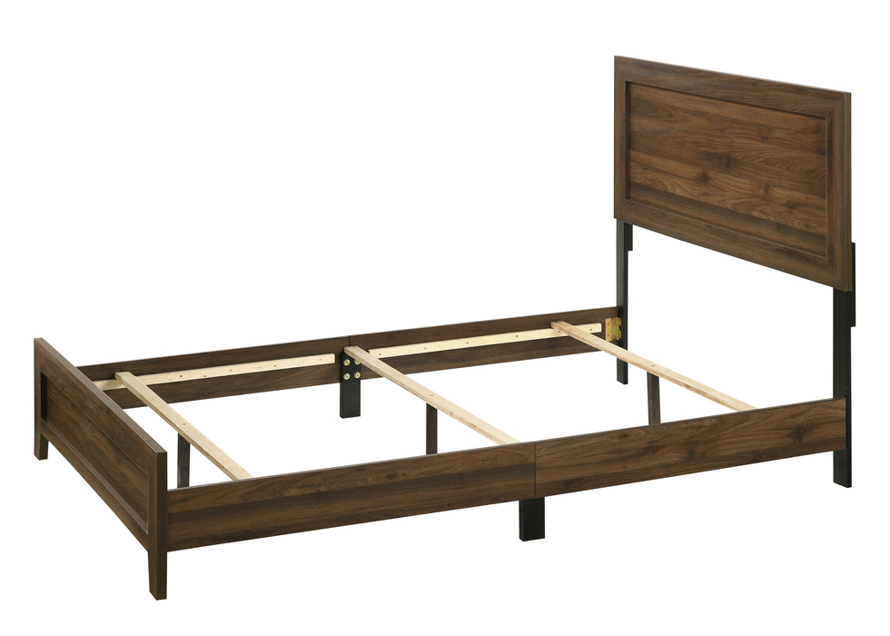 Millie Gray or Brown Cherry Panel Bed