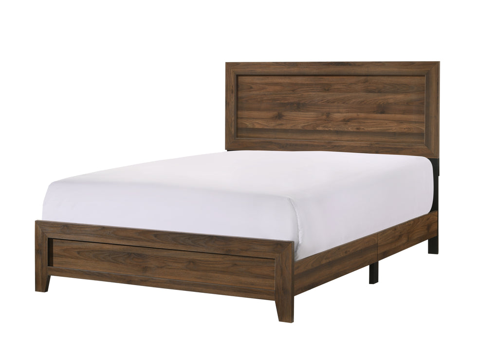 Millie Gray or Brown Cherry Panel Bed