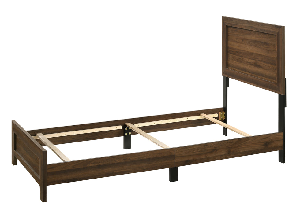 Millie Gray or Brown Cherry Panel Bed