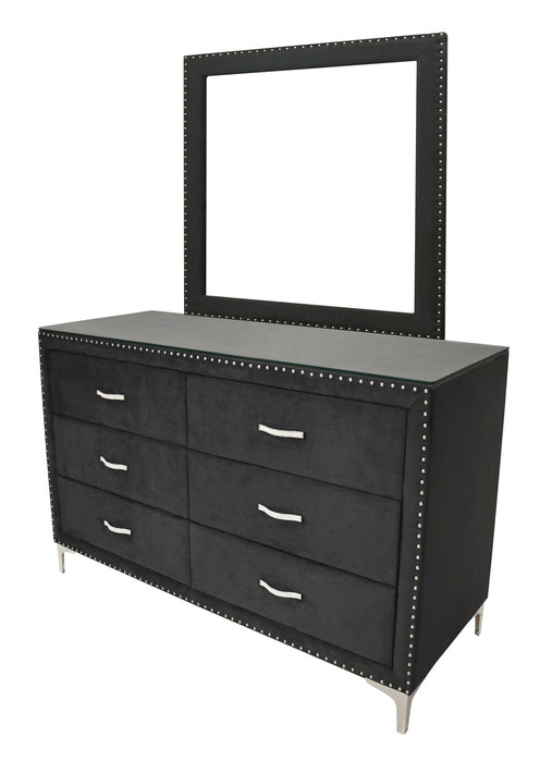 Lucinda - Dresser & Mirror - Black