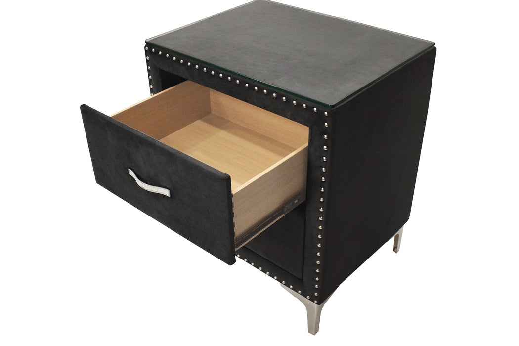 Lucinda - Nightstand - Black