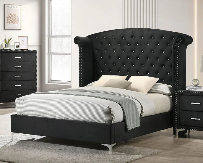 Lucinda - King Bed - Black