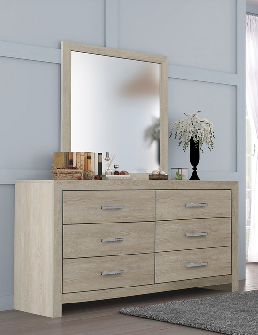 Jaylen - Dresser & Mirror Limed Oak