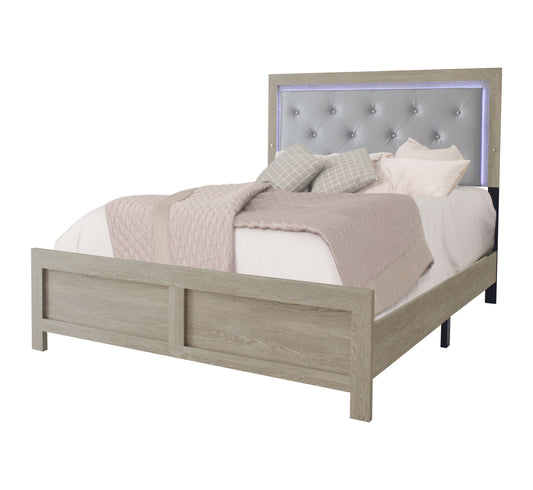 Jaylen - Queen Bed In One Box - Limed Oak