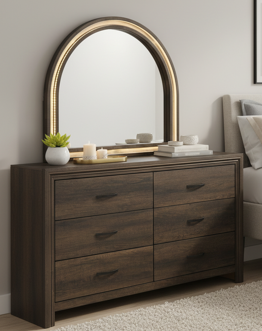 Noreen Dresser and Optional Arch Top Mirror