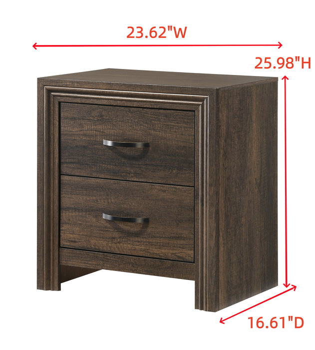 Noreen 2 Drawer Nightstand