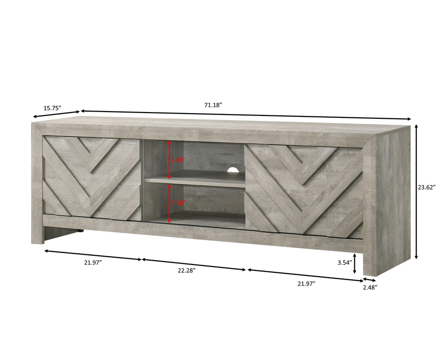 Valor - TV Stand - Antique White