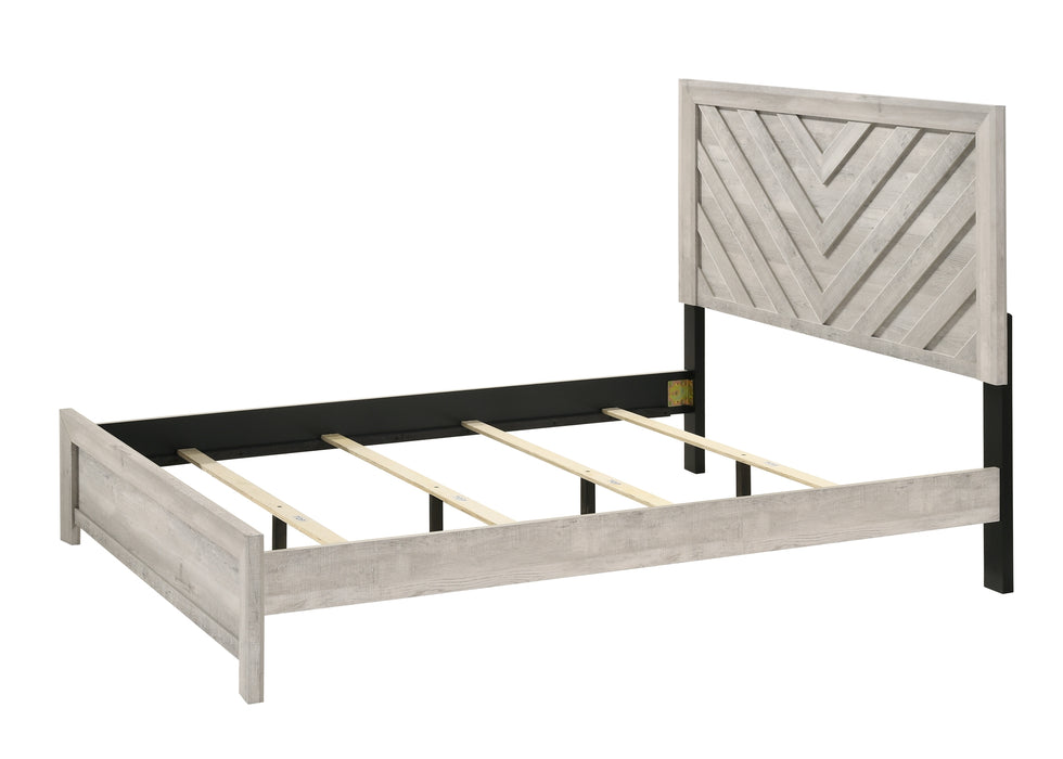 Valor Antique White Panel Beds