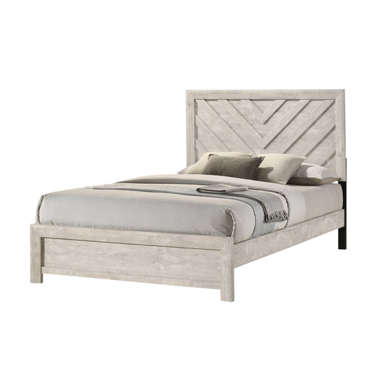 Valor Antique White Panel Beds