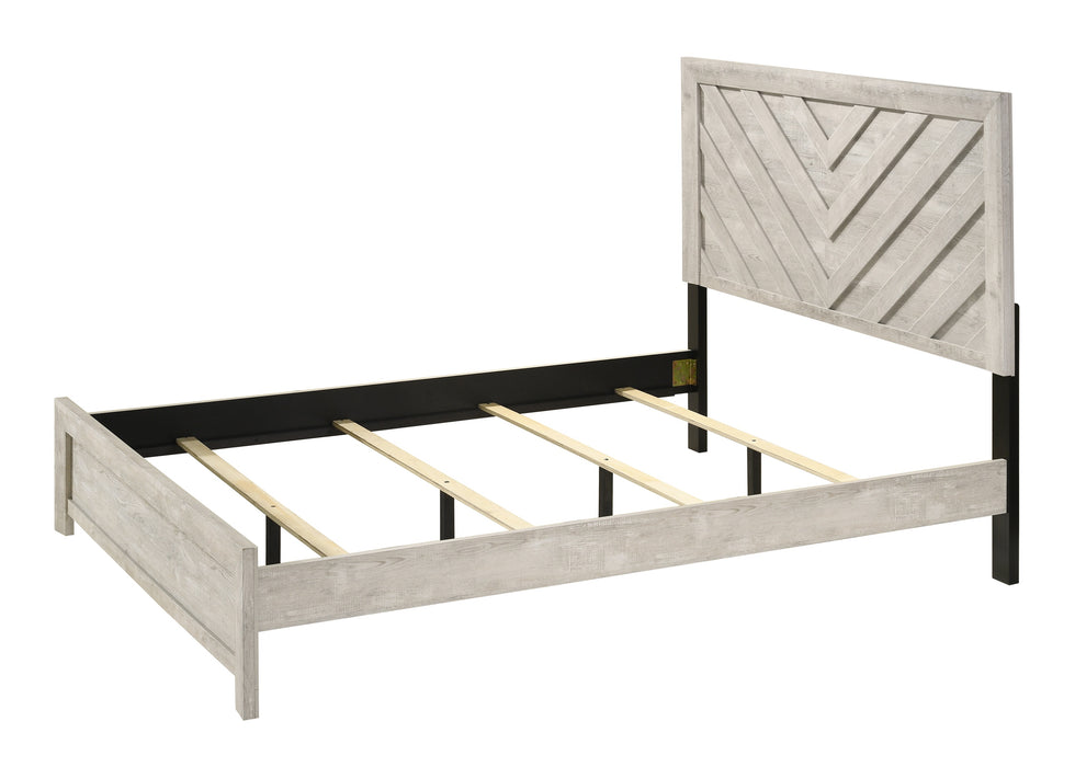 Valor Antique White Panel Beds
