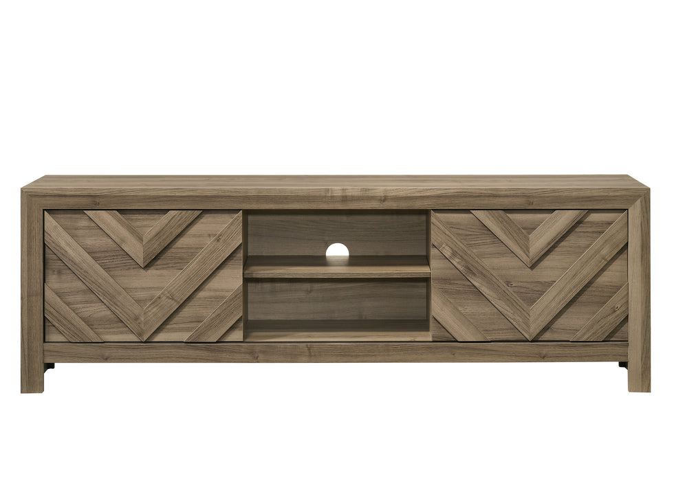 Valor - TV Stand - Light Brown