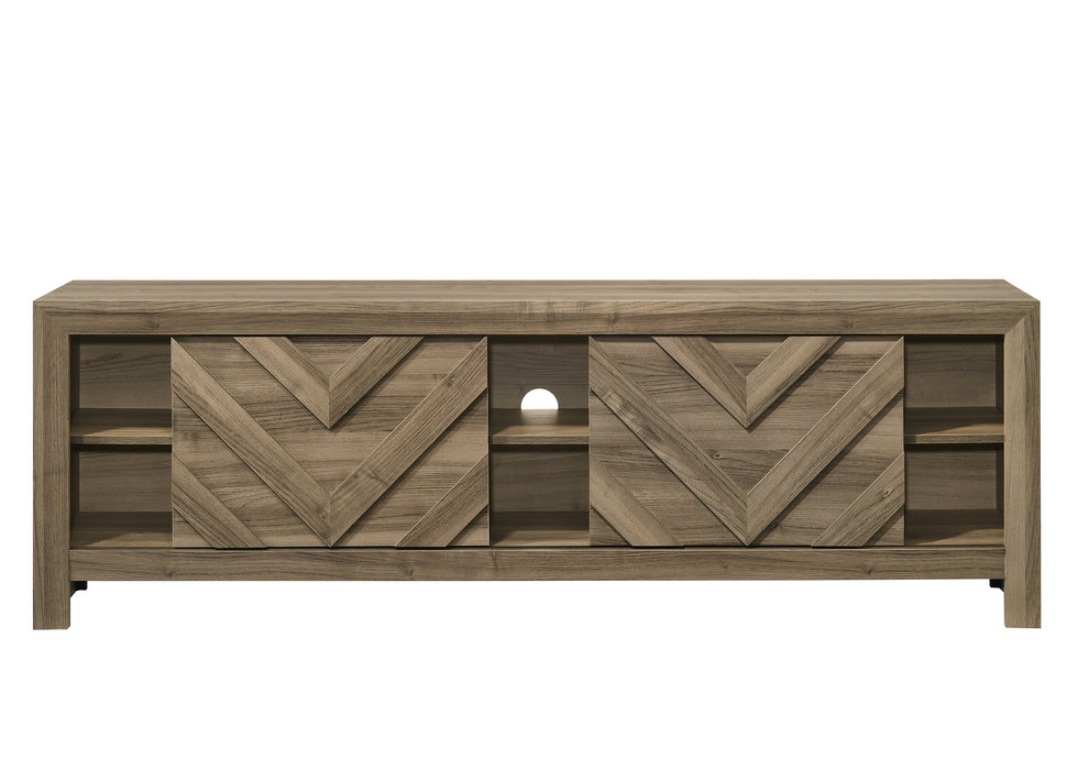Valor - TV Stand - Light Brown
