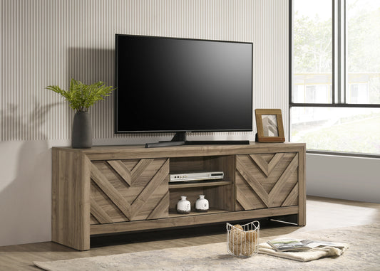 Valor - TV Stand - Light Brown