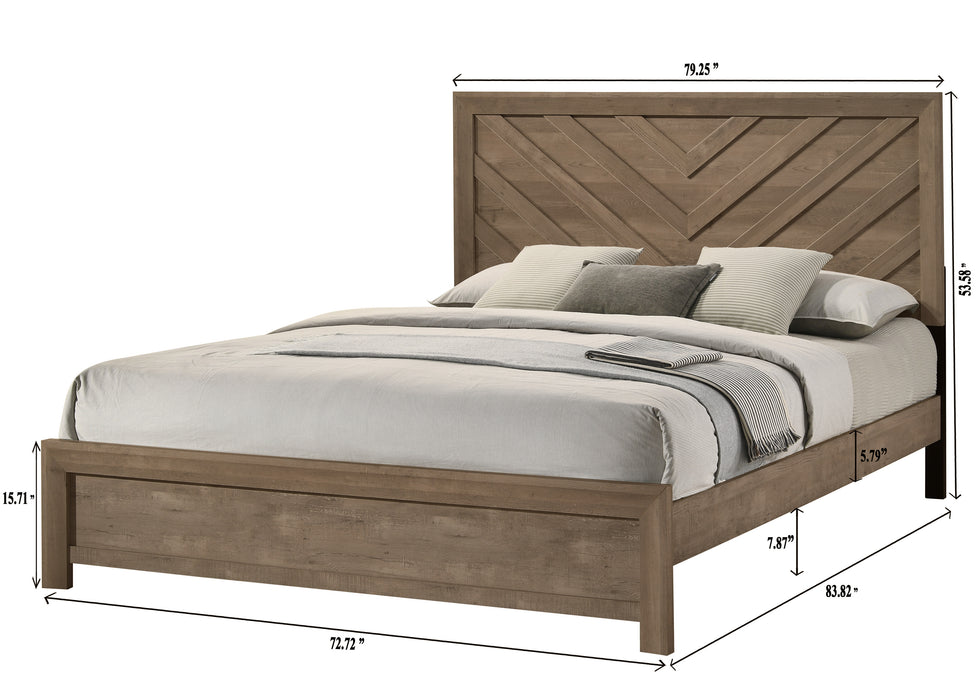 Valor Light Brown Panel Beds