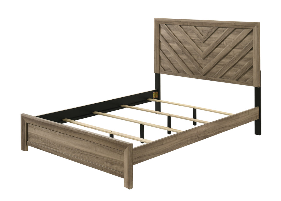 Valor Light Brown Panel Beds
