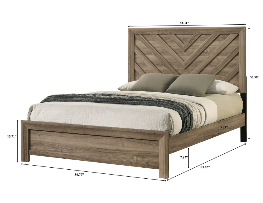 Valor Light Brown Panel Beds