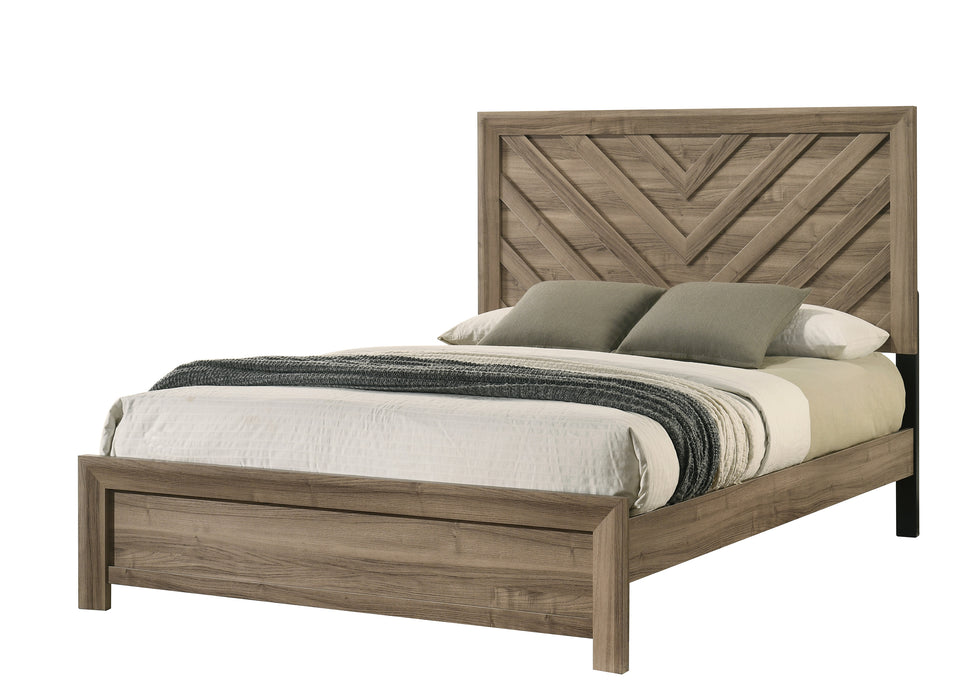Valor Light Brown Panel Beds