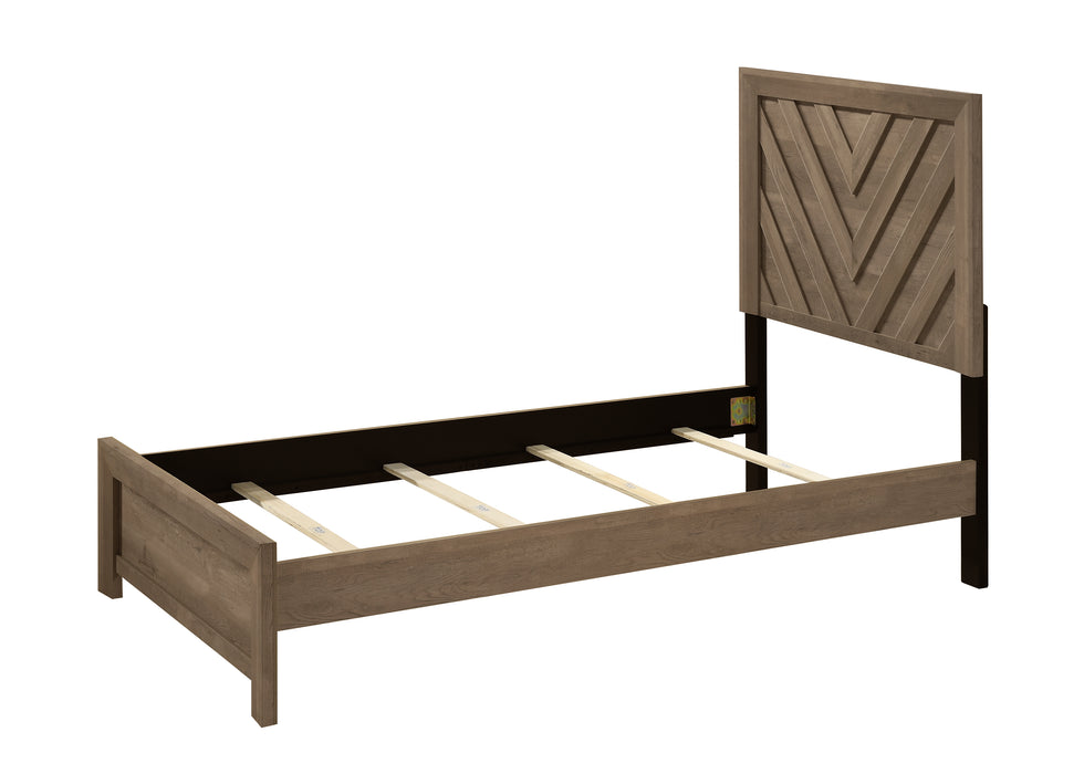 Valor Light Brown Panel Beds