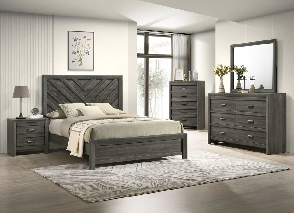 Valor Gray Panel Beds