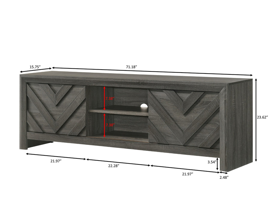 Valor - TV Stand - Gray