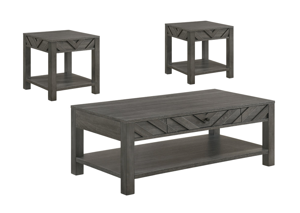 Valor - 3 Piece Cocktail Set - Grey