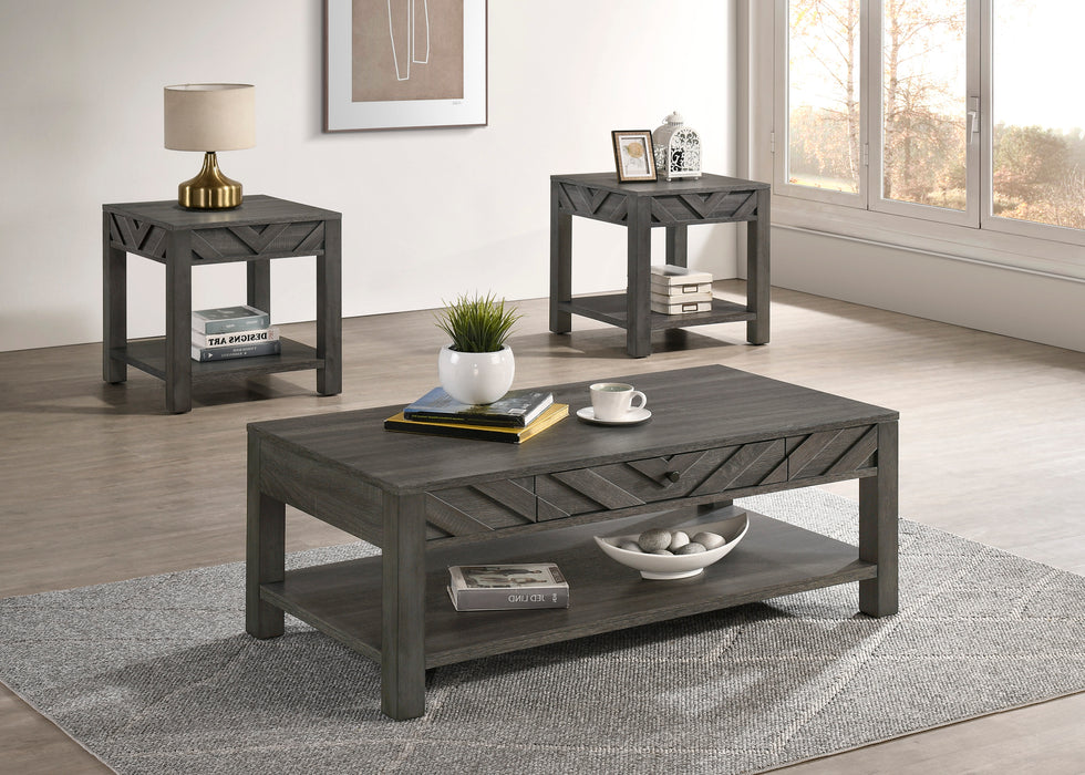 Valor - 3 Piece Cocktail Set - Grey