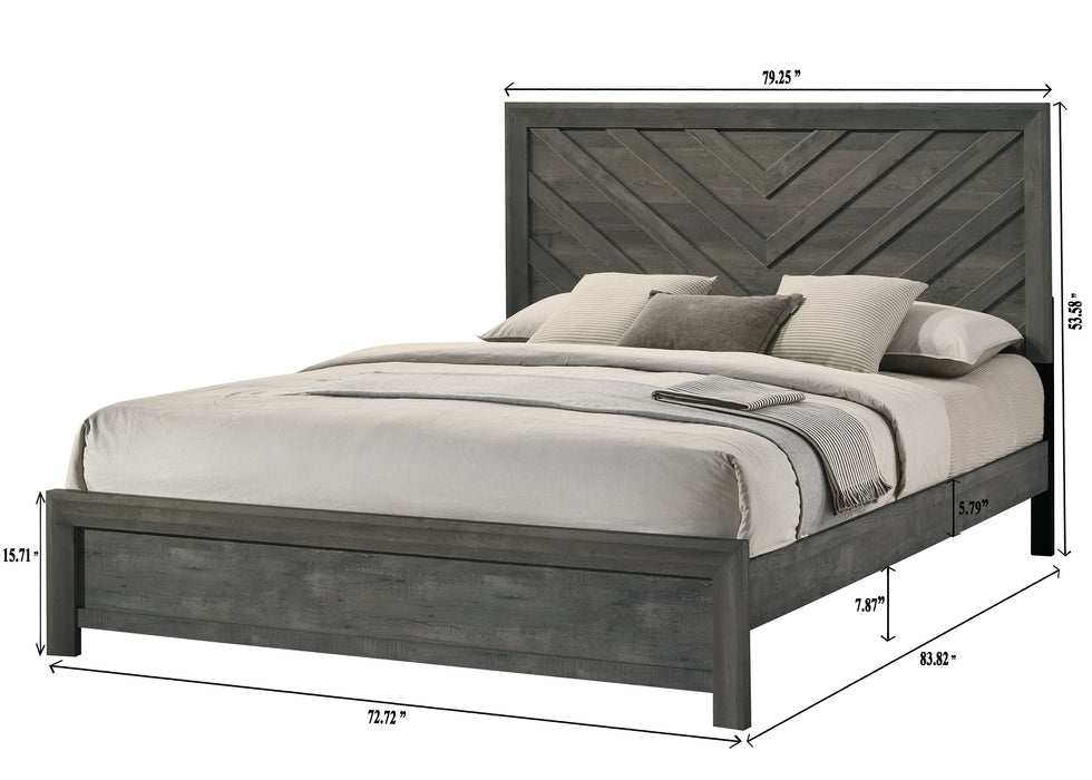 Valor Gray Panel Beds
