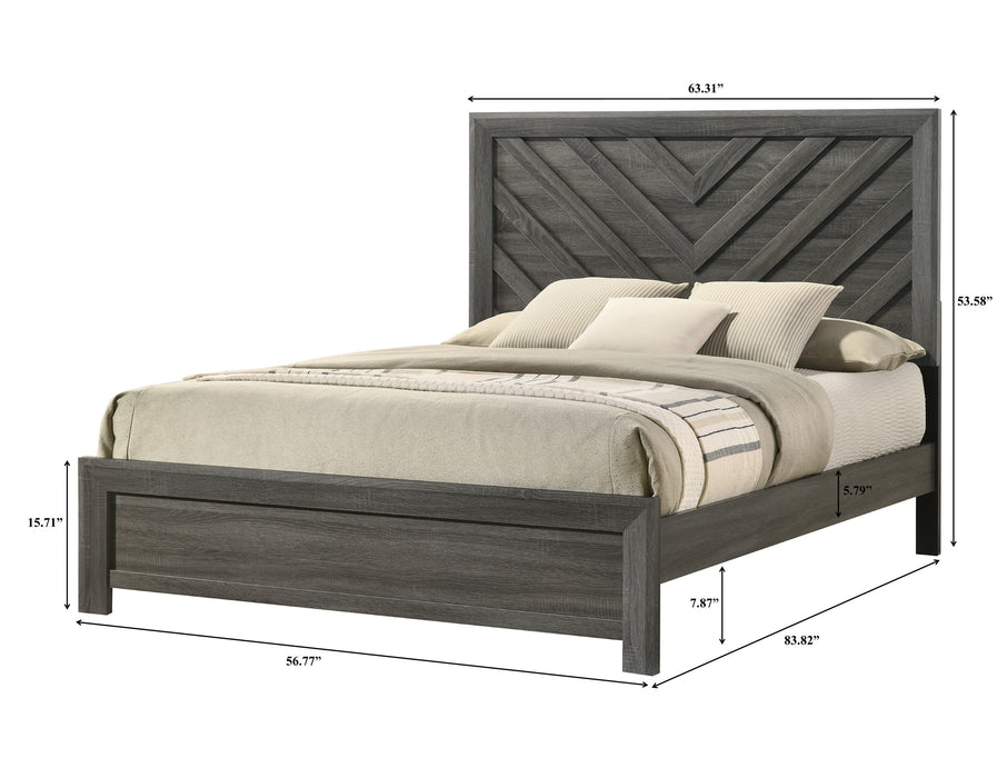 Valor Gray Panel Beds