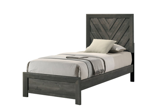 Valor - Twin Bed - Gray